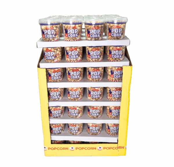 LIBERTY POPCORN 100G BUCKET DISPLAY 84