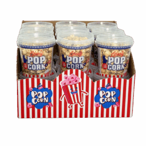 BOX 18 HAPPY POPCORN BUCKET 100G 2