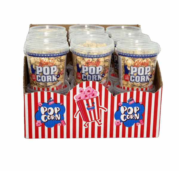 BOX 18 HAPPY POPCORN BUCKET 100G 2