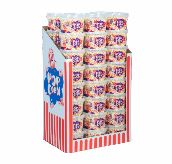 DISPLAY 48 PLANET POPCORN 250G BUCKET 2