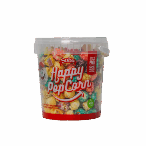 HAPPY POPCORN 100G TUTTI FRUTI BUCKET 2