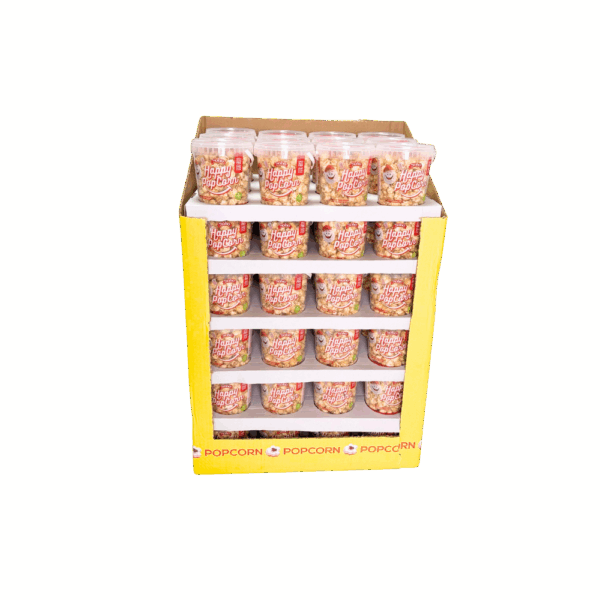 HAPPYPOPCORN 100G BUCKET DISPLAY 84